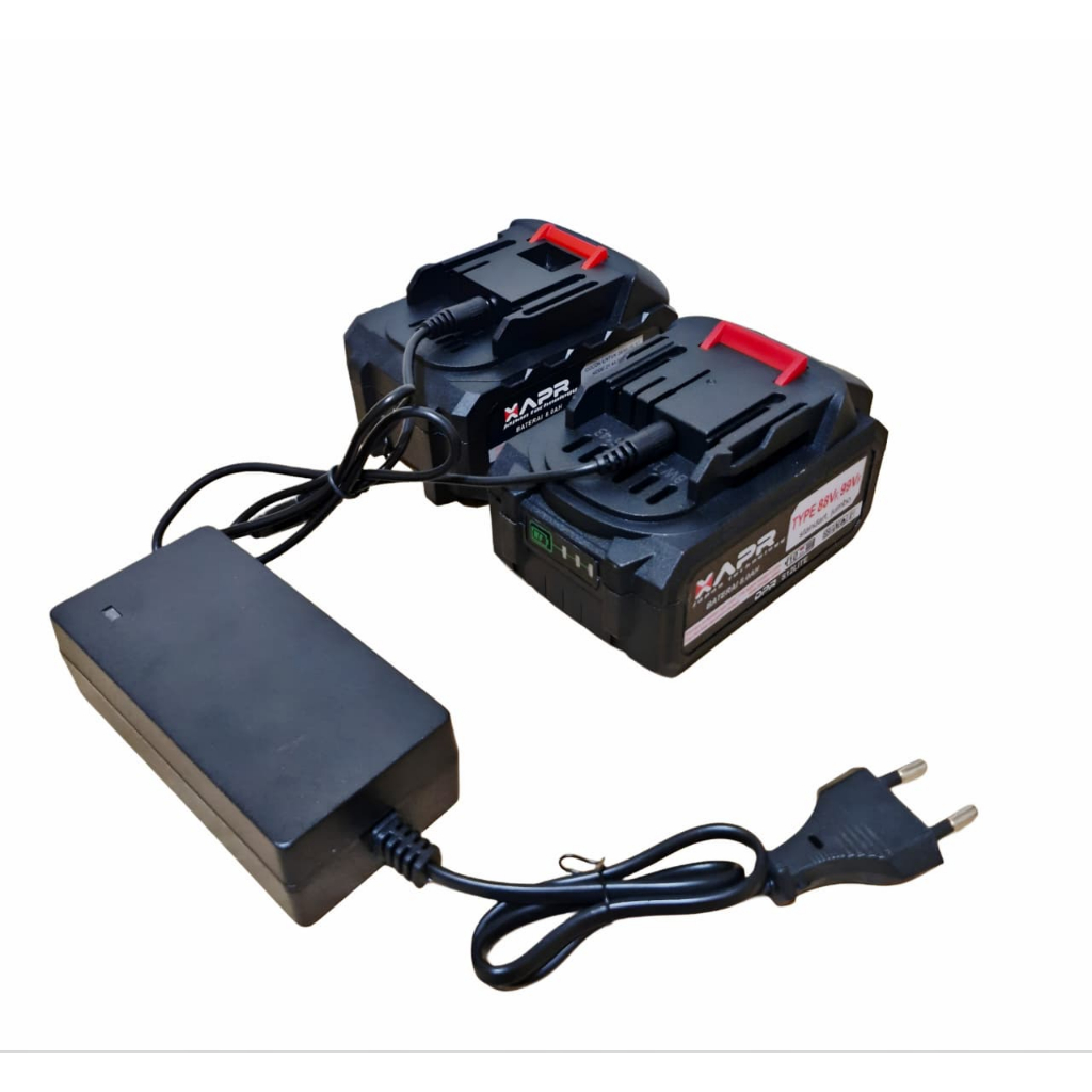 21V - 128V Charger Bor Batrai Bor Impact Gerinda Untuk Semua Bor Cordless 2 Colokan