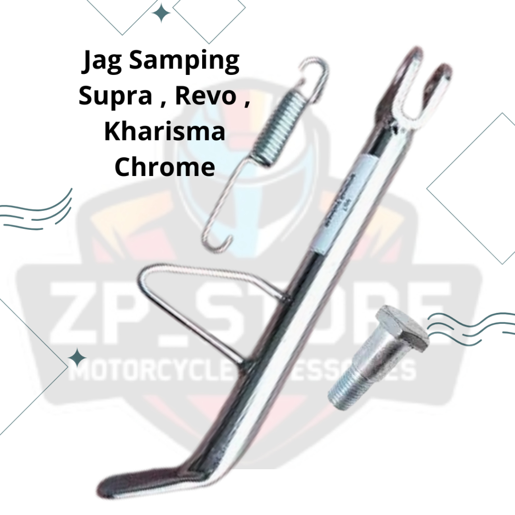 Jagang Samping Supra X 125 Supra Fit Chrome/ Standar Samping Supra Lama Krom Tebal Kuat PNP Plus Per