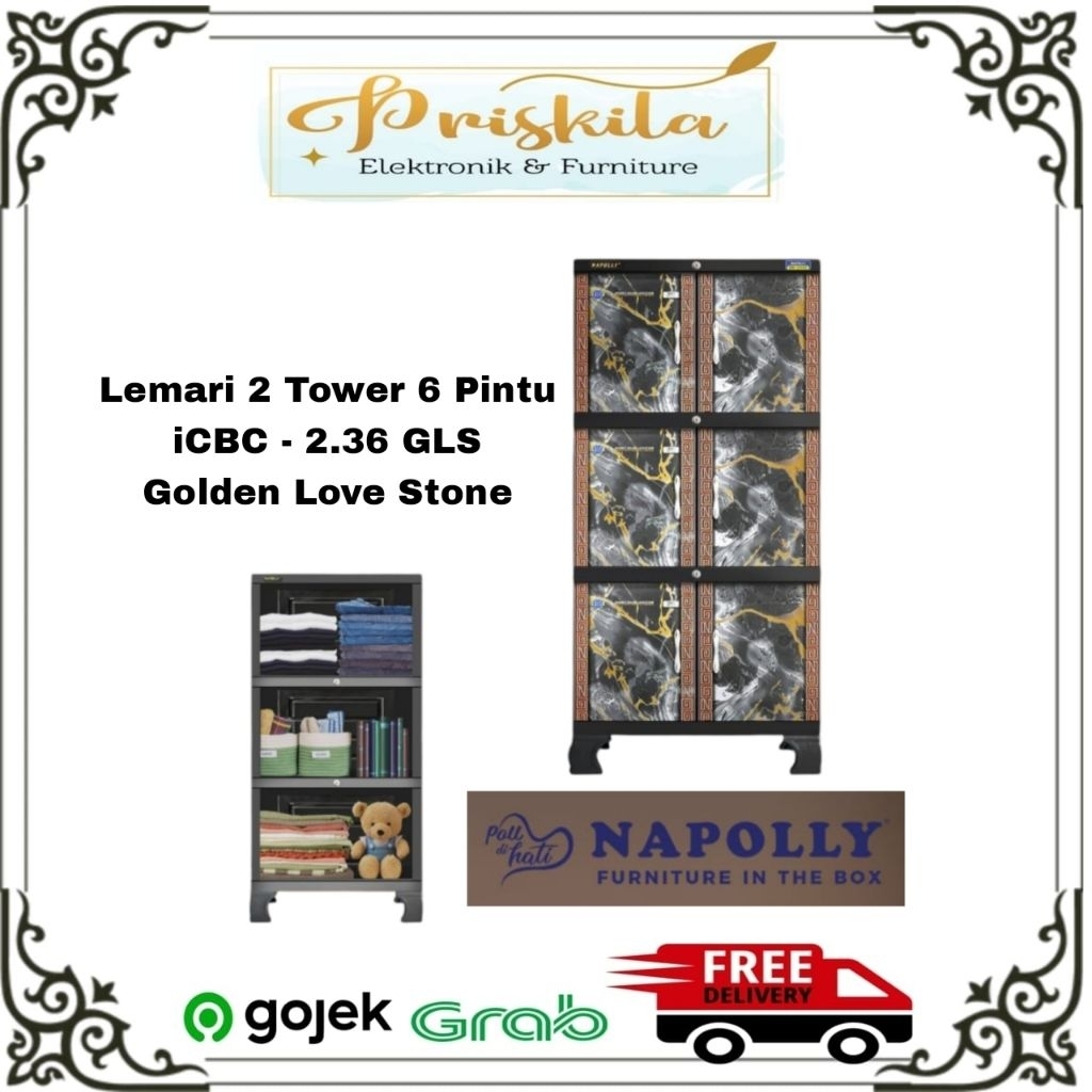 Lemari Plastik Napolly | Lemari Plastik Napolly 2 Pintu | Lemari Plastik Napolly 3 Tingkat | Lemari 