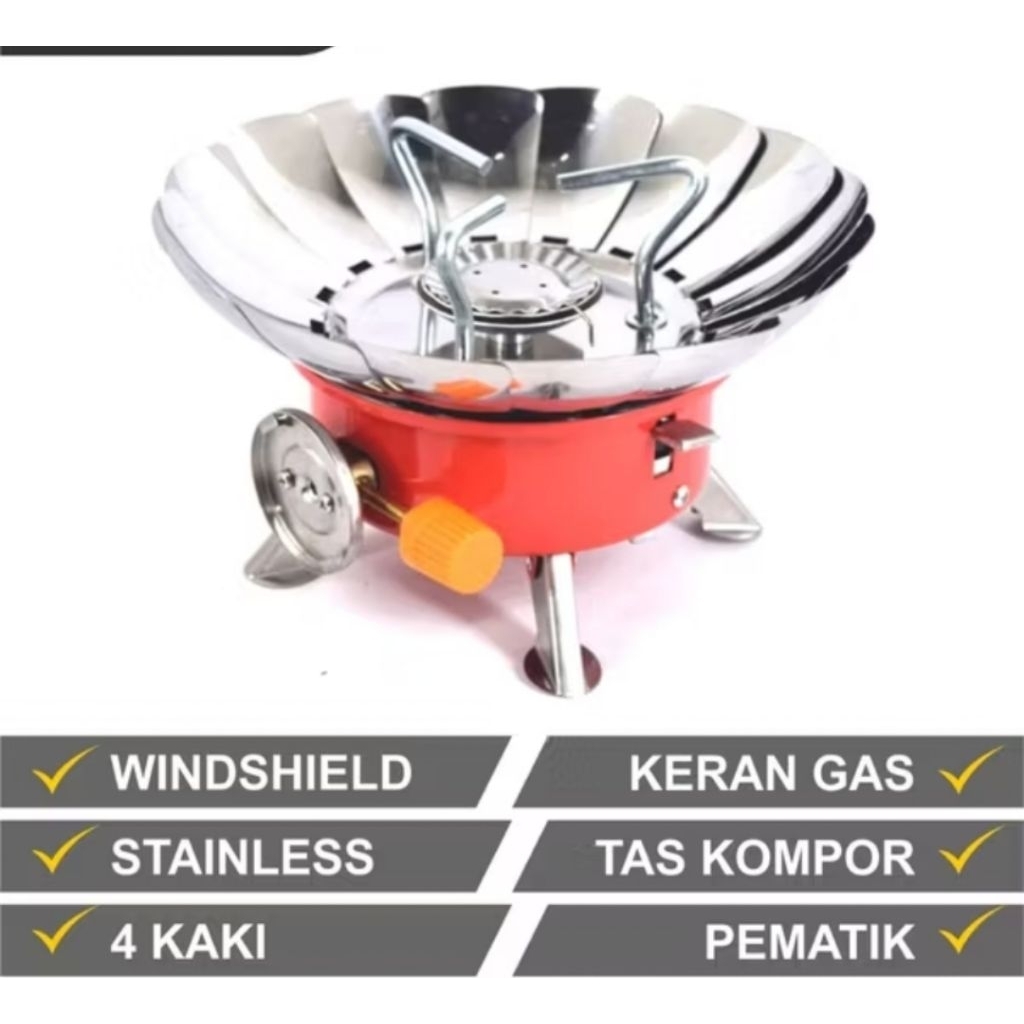 Kompor anti angin kompor camping kompor portable kompor hiking