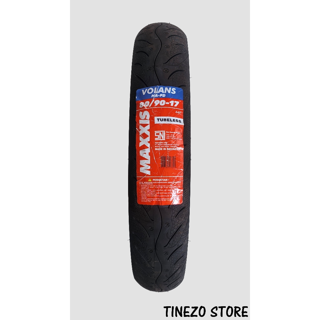 BAN LUAR 80 90 17 80/90-17 TUBELESS MAXXIS MA-FD VOLANS BAN MOTOR BEBEK BELAKANG SUPRA X / KARISMA /