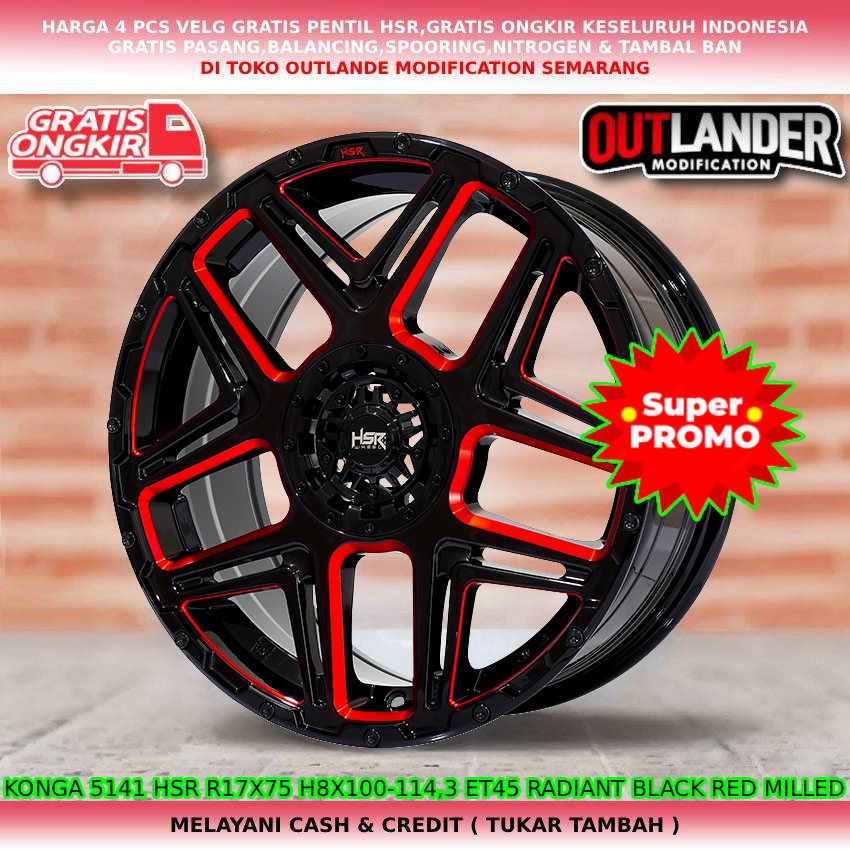 Velg ring17 velg mobil Jazz| Brio| Yaris| Vios| Brio| Ayla| Sigra| Sirion| dll hsr konga R17