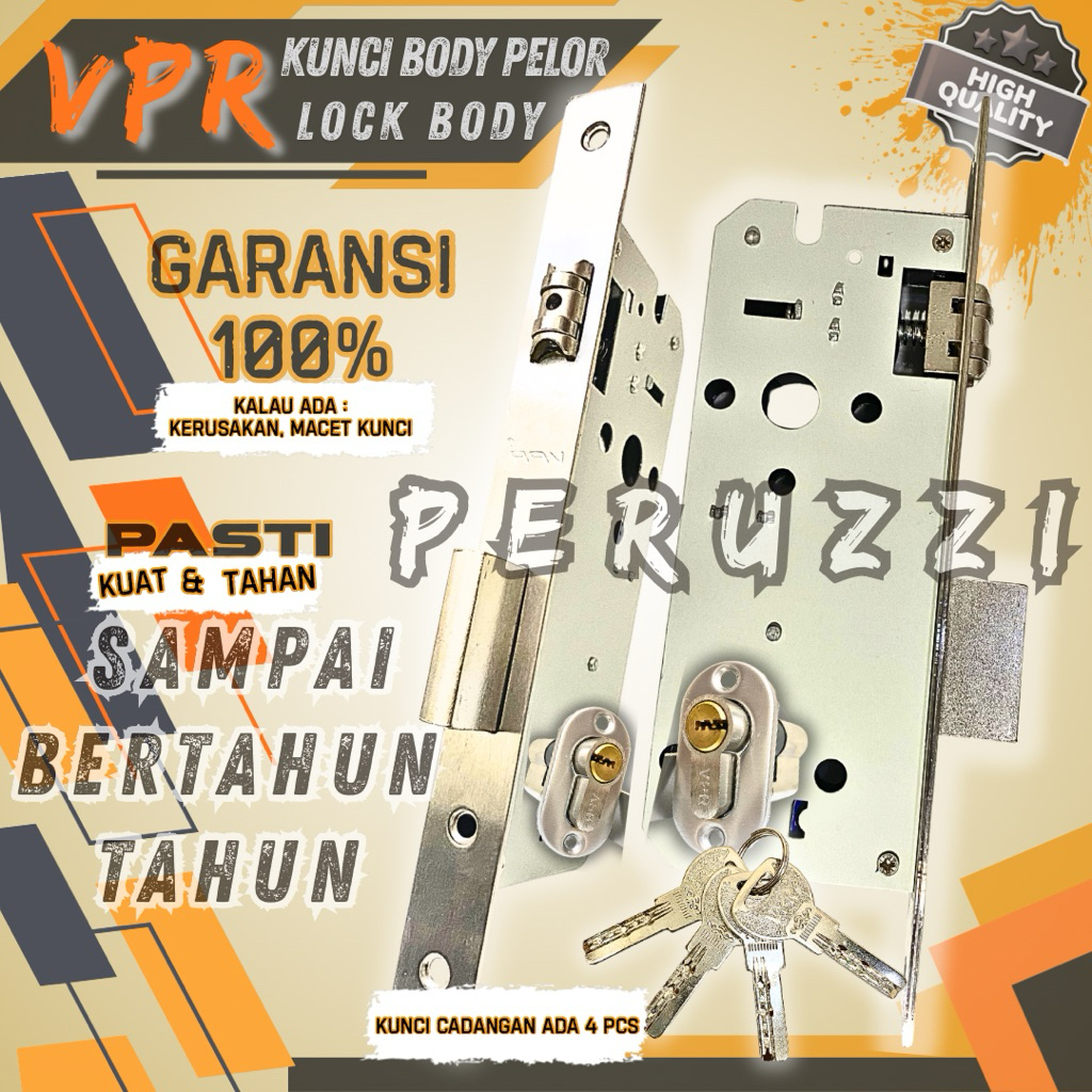 Body Kunci Pelor Pintu Rumah Kupu Tarung VPR