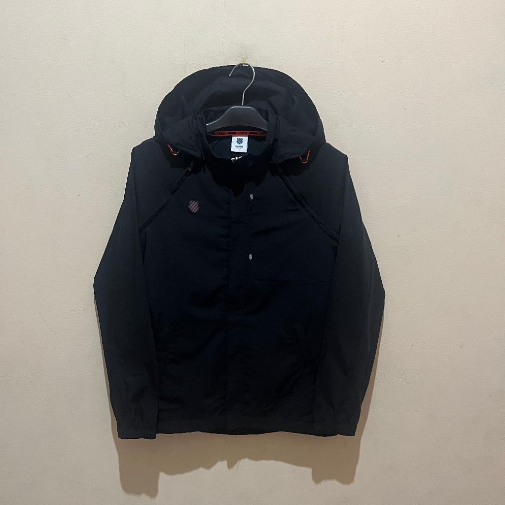 k-swiss jacket outdoor hitam vest