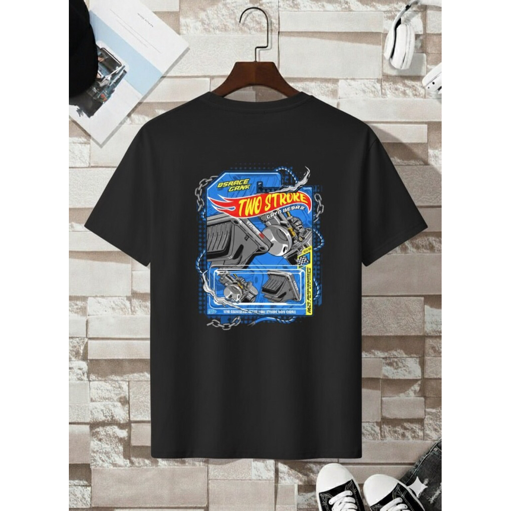 Kaos Two Stroke Hotwhels Kaos 2tak Terlaris Murah Premium Combed 30s