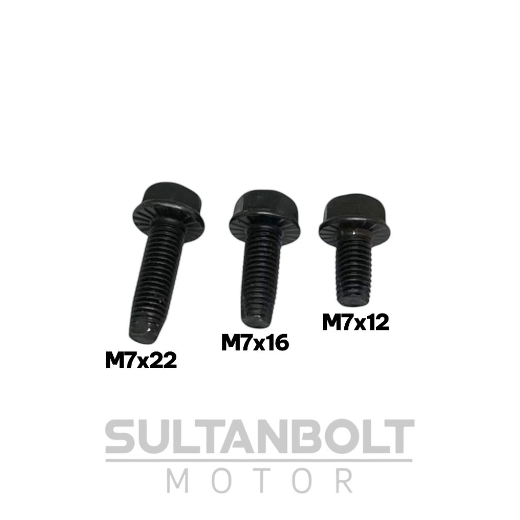 Baut 11 M7x12/M7x16/M7x22 Bahan Baja Baut Pengganti Baut 10 Selek