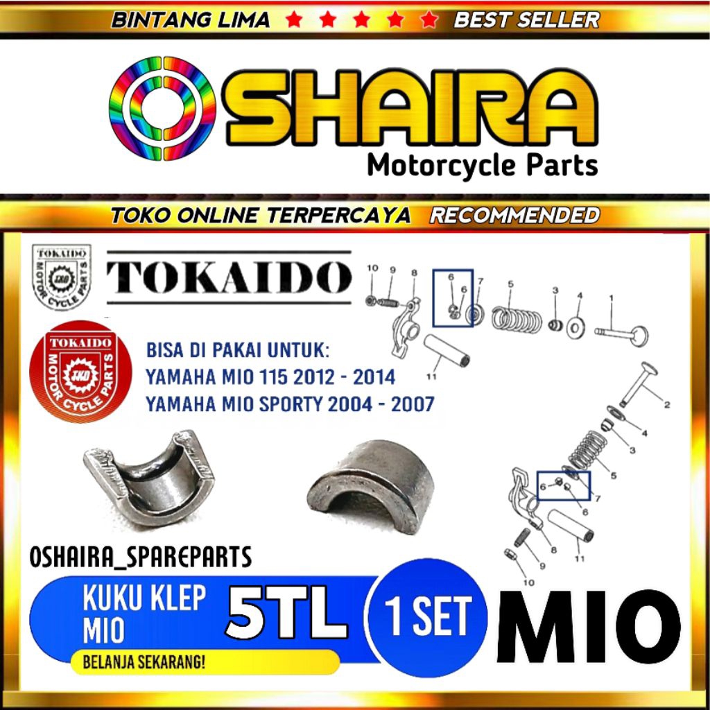 KUKU KLEP MIO SPORTY / MIO SMILE / MIO SOUL / FINO KARBU / NOUVO / KUKU KLEP YAMAHA 5TL / KUKU KLEP 