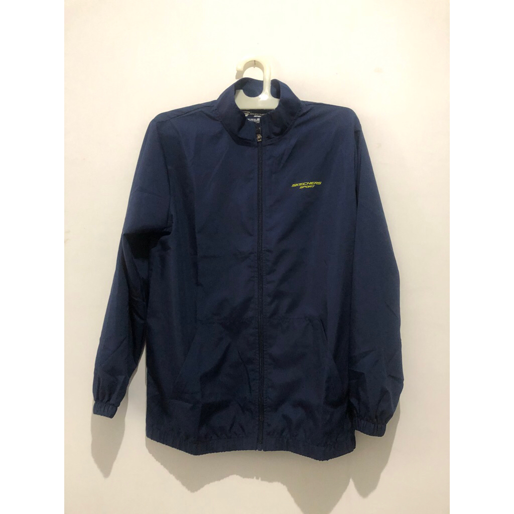 JAKET PARASUT SPORT STATION SKECHERS SPORT ORIGINAL SIZE L