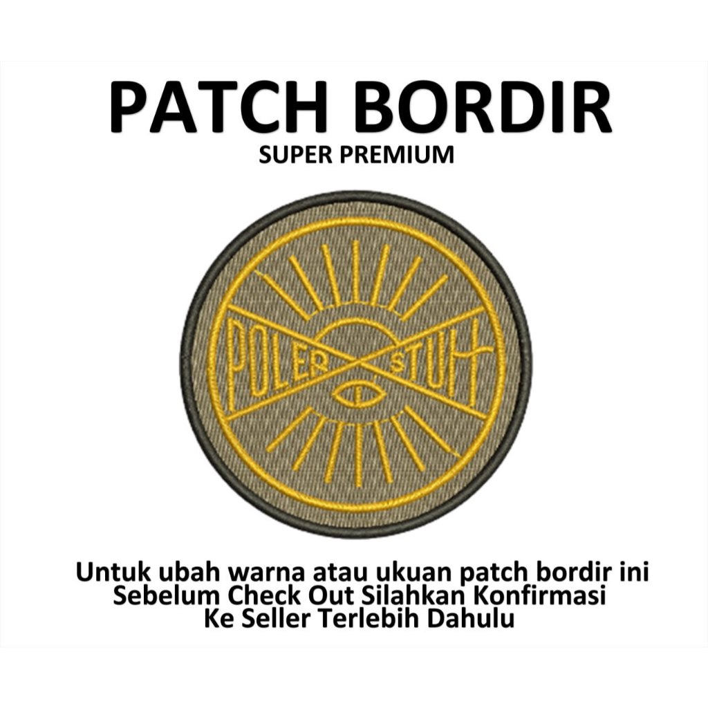 Emblem Patch Bordir Gambar POLER STUH- IBP