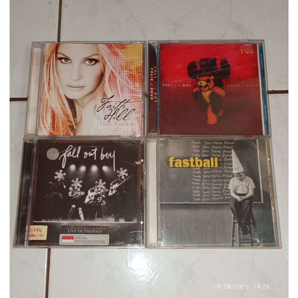cd FAITH HILL-There You'll Be / FALL OUT BOY-Folie & Deux / FALL OUT BOY-Live In Phoenix / FASTBALL-