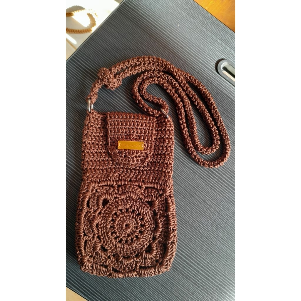 phonebag Rajut- tas Hp Rajut Handmade - tas rajut Handmade