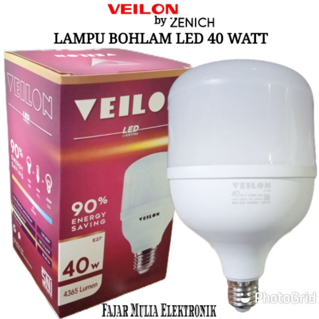 Veilon By Zenich Lampu Bohlam LED 40 watt