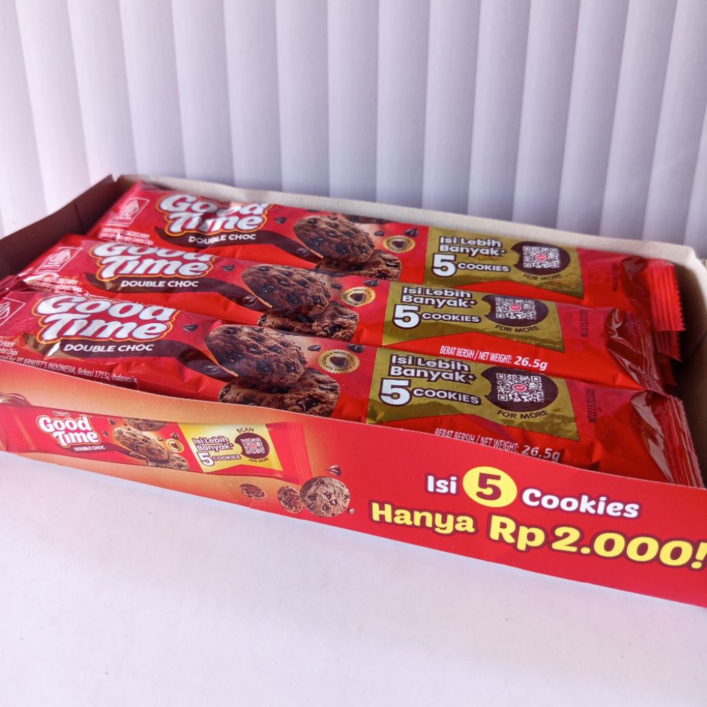 

Goodtime cookies coklat chococip 2ribu isi 12 pcs