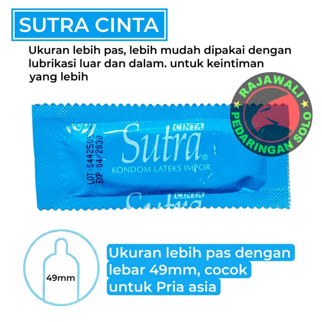 Kondom Sutra Cinta Eceran Loosepack - Kondom Kecil 49mm untuk Pria Asia - Kondom ketat