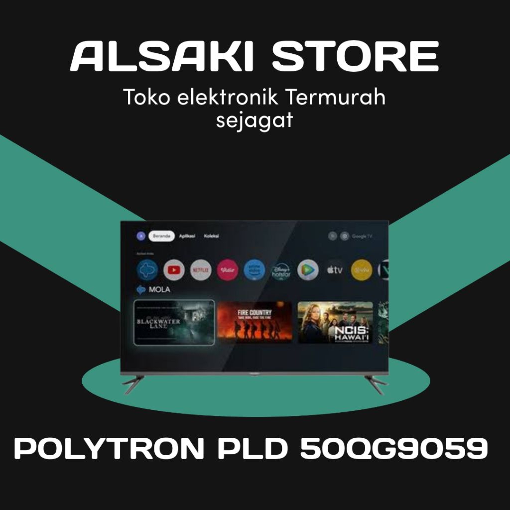 POLYTRON 50QG9059 4K GOOGLE TV EQLED 50 inch