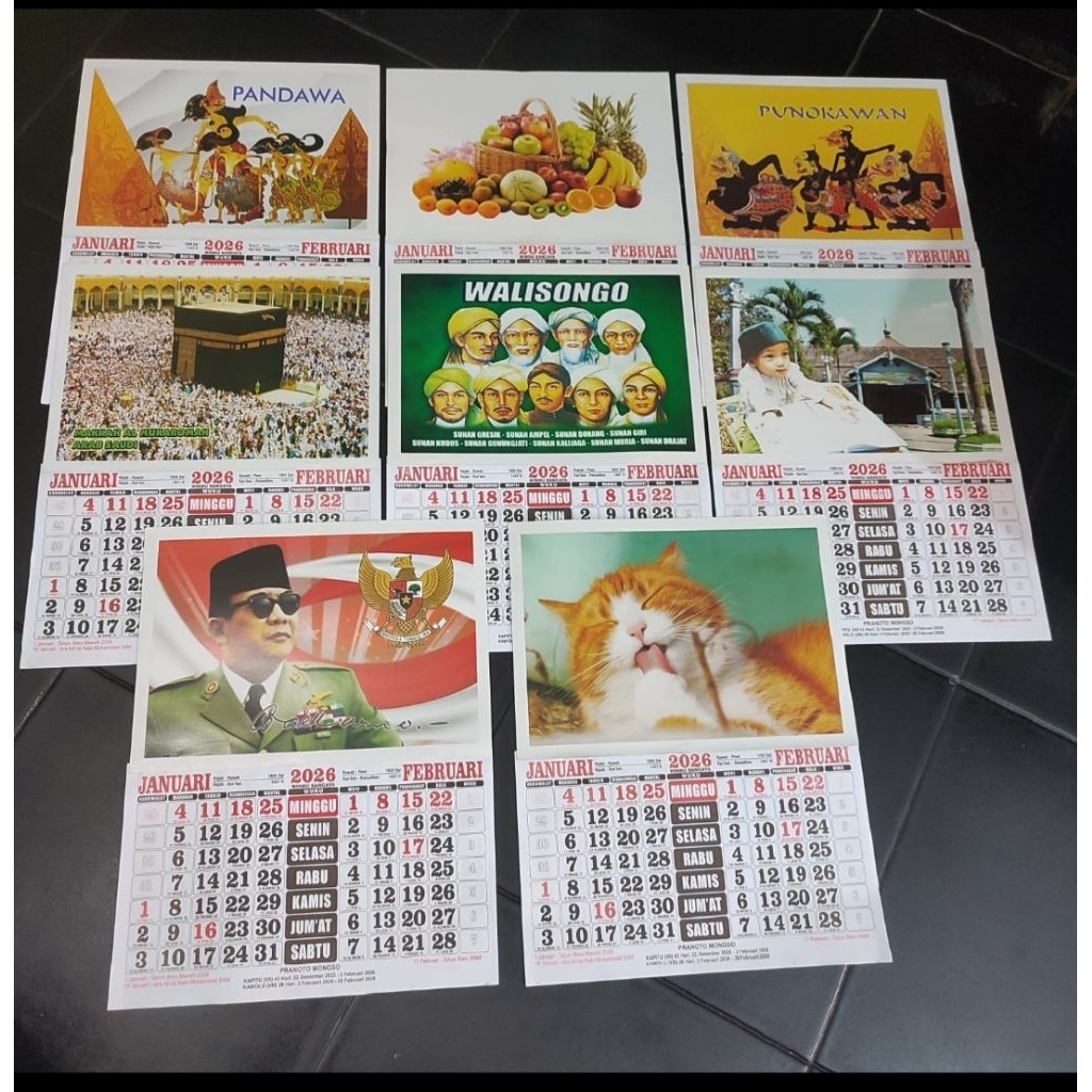 kalender jawa wuku wukon 2026 mini