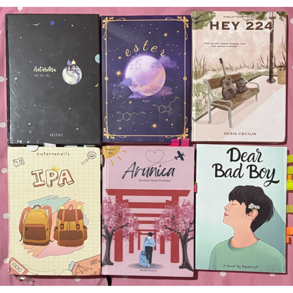 (baca desk) preloved novel sealed unsealed hardcover softcover antariksa ester hey224 ipa dear badbo