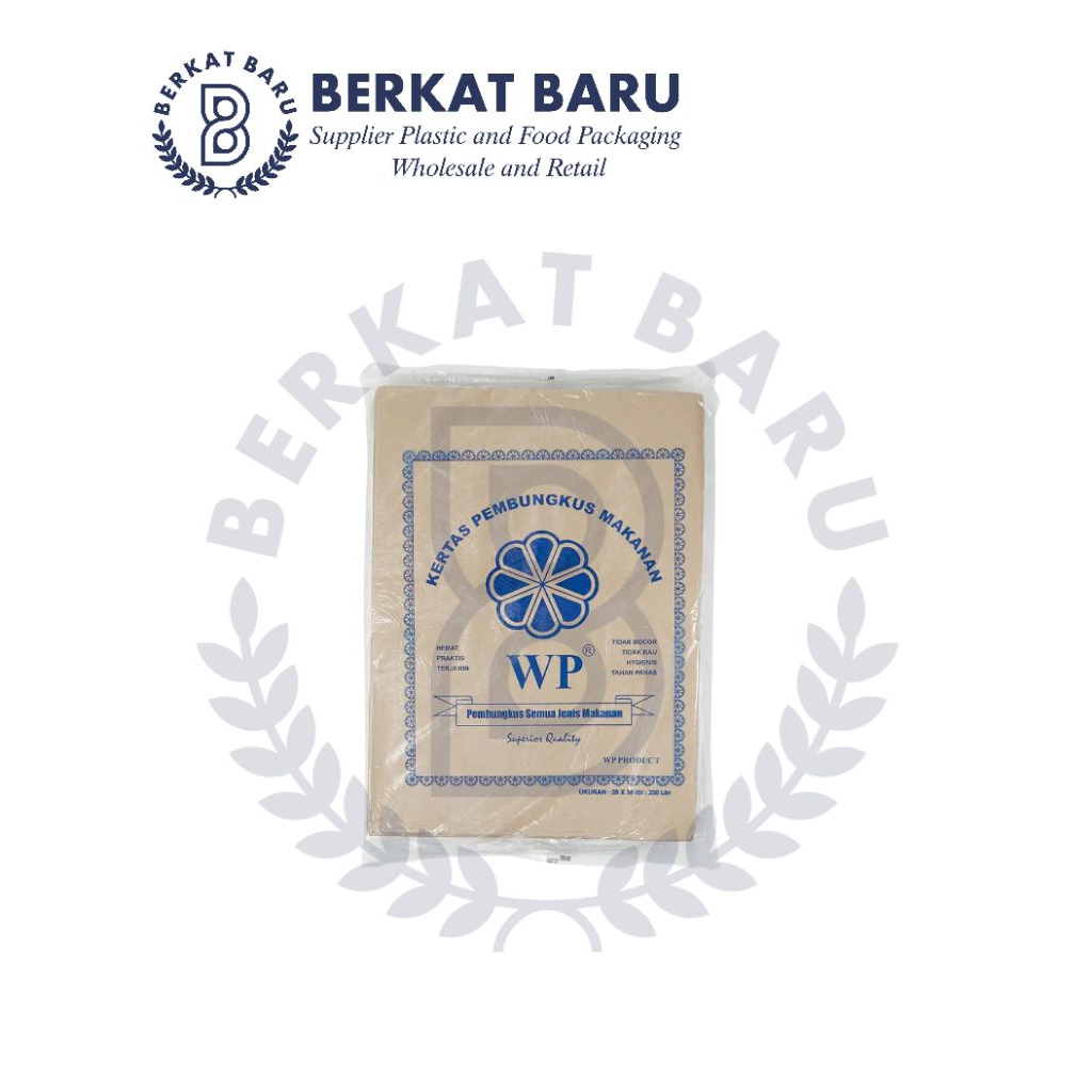 KERTAS BUNGKUS MAKAN WP BIRU