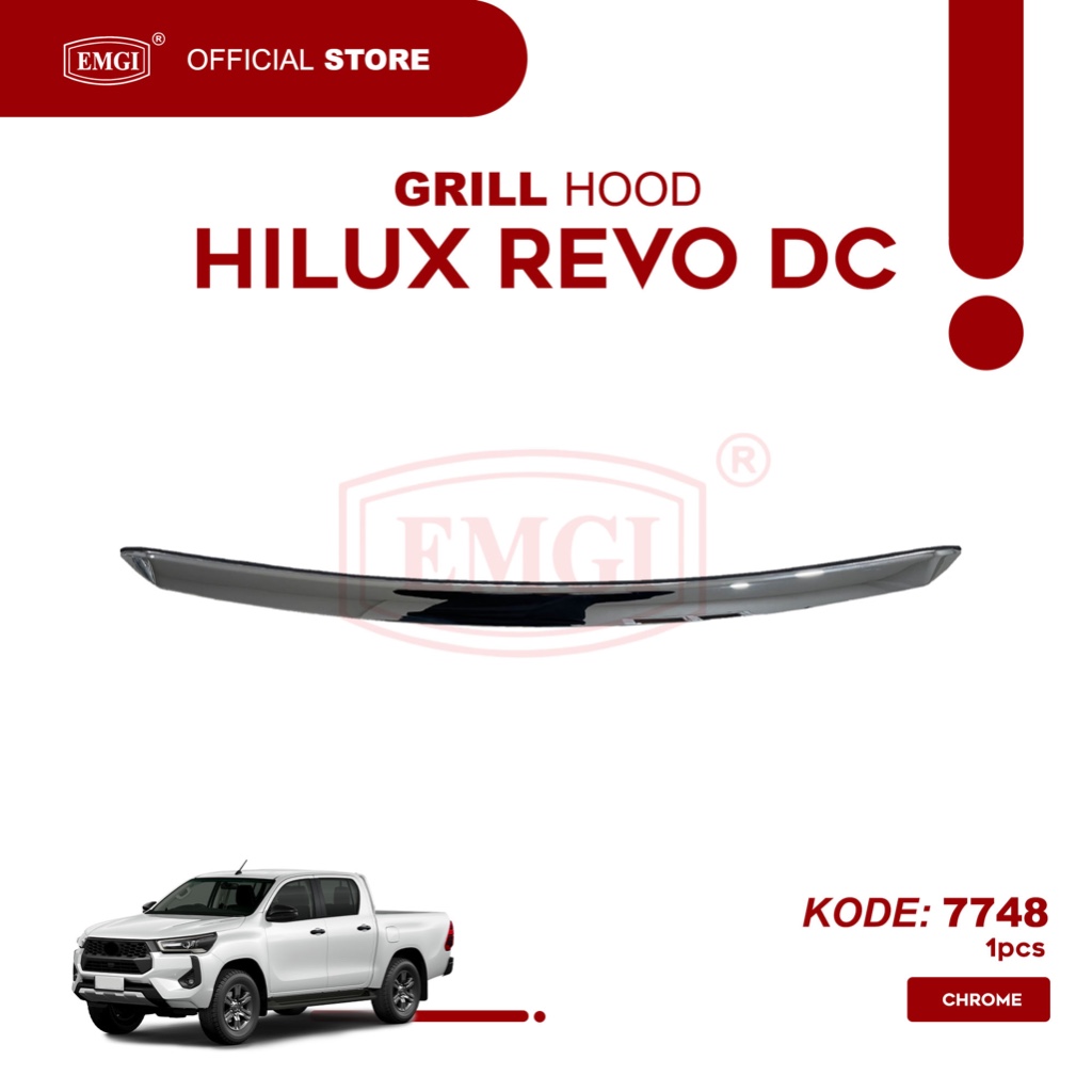 EMGI - Grill Hood Hilux Revo DC Chrome - 7748