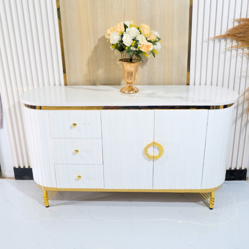 Mizuna Meja TV Minimalis Modern Rak TV Model Buffet Modern Kekinian