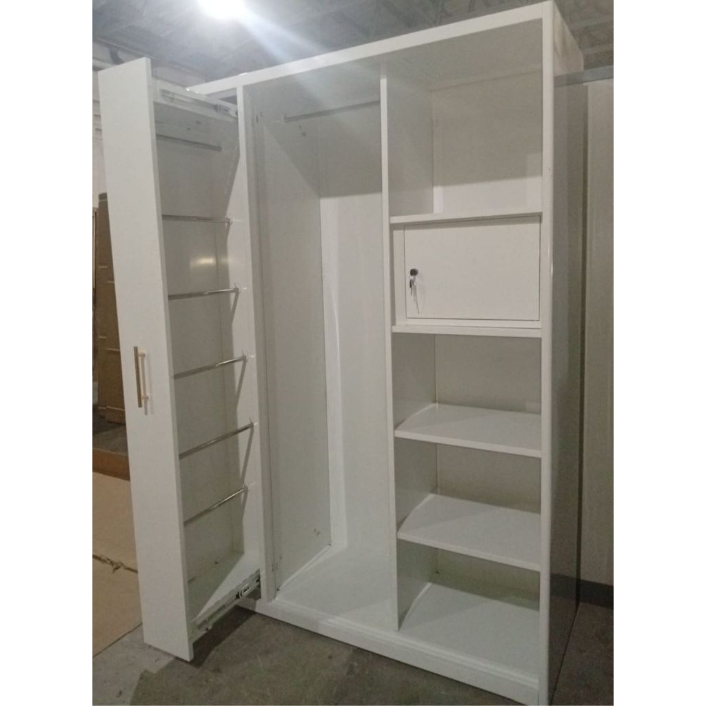 Lemari Hijab - Lemari Besi - Lemari Pakaian - Lemari 2 Pintu - Gantungan Hijab - Lemari Sliding - le