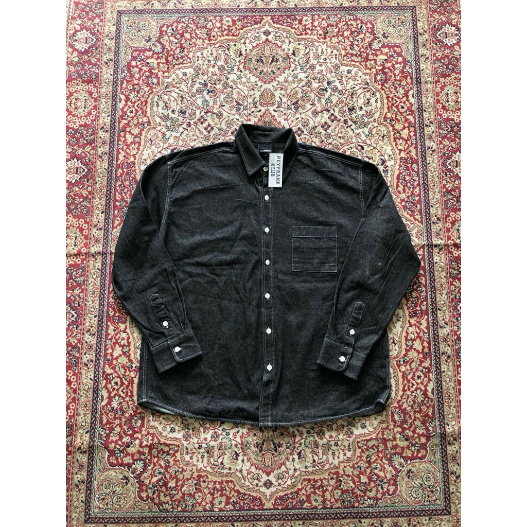 Kemeja F illuminate denim shirt Vintage denim shirt HG593