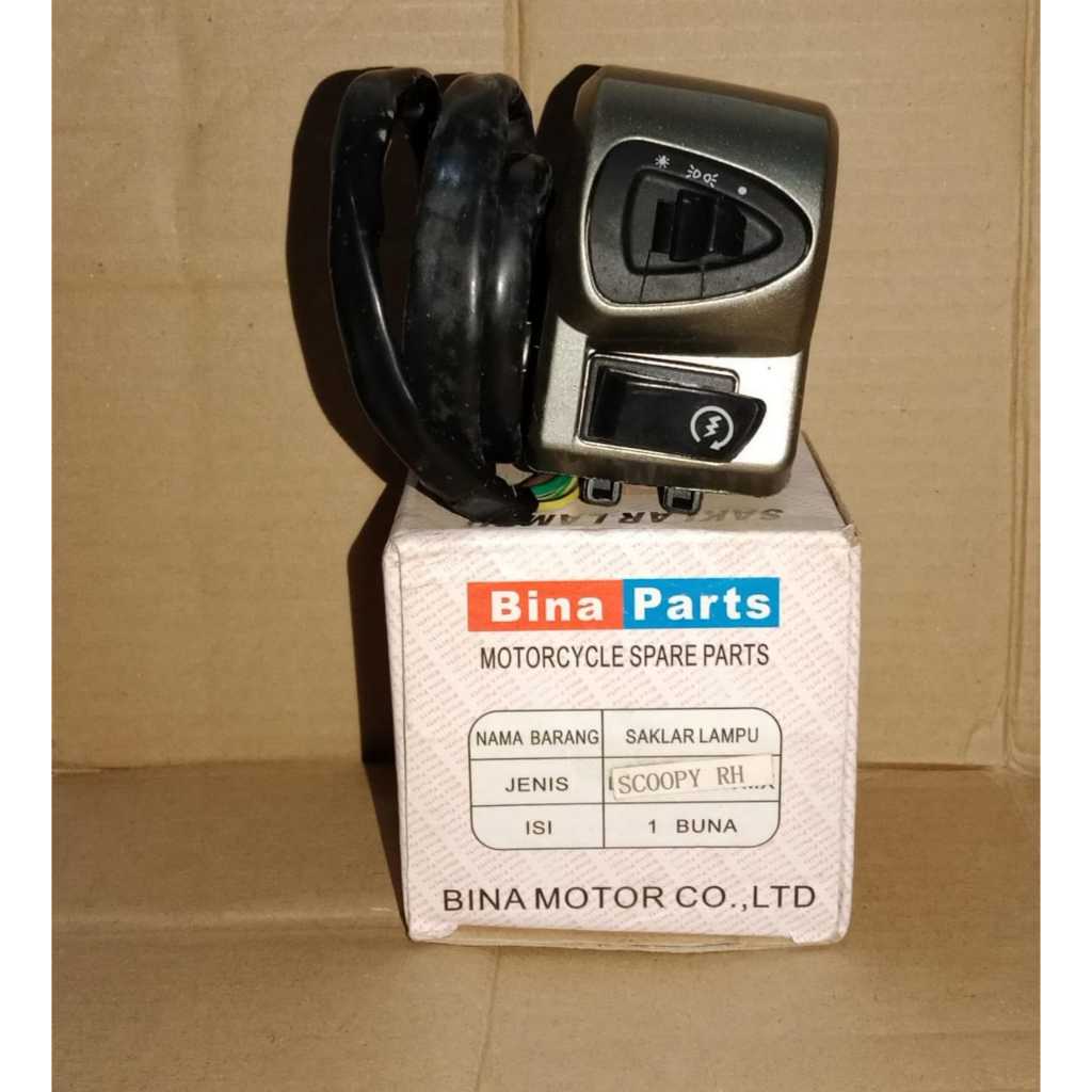 holder/saklar lampu motor scoopy kanan-kiri