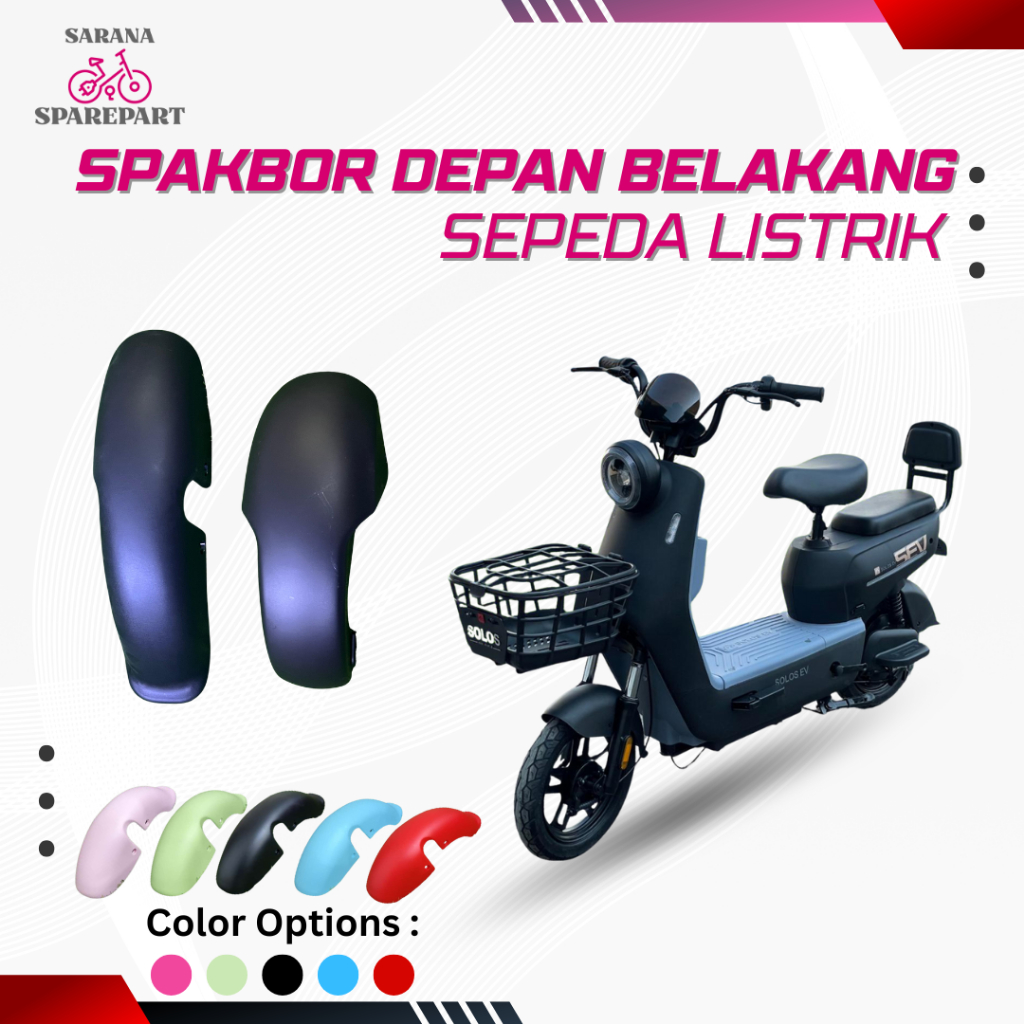 Spakbor Depan Dan belakang Sepeda Listrik