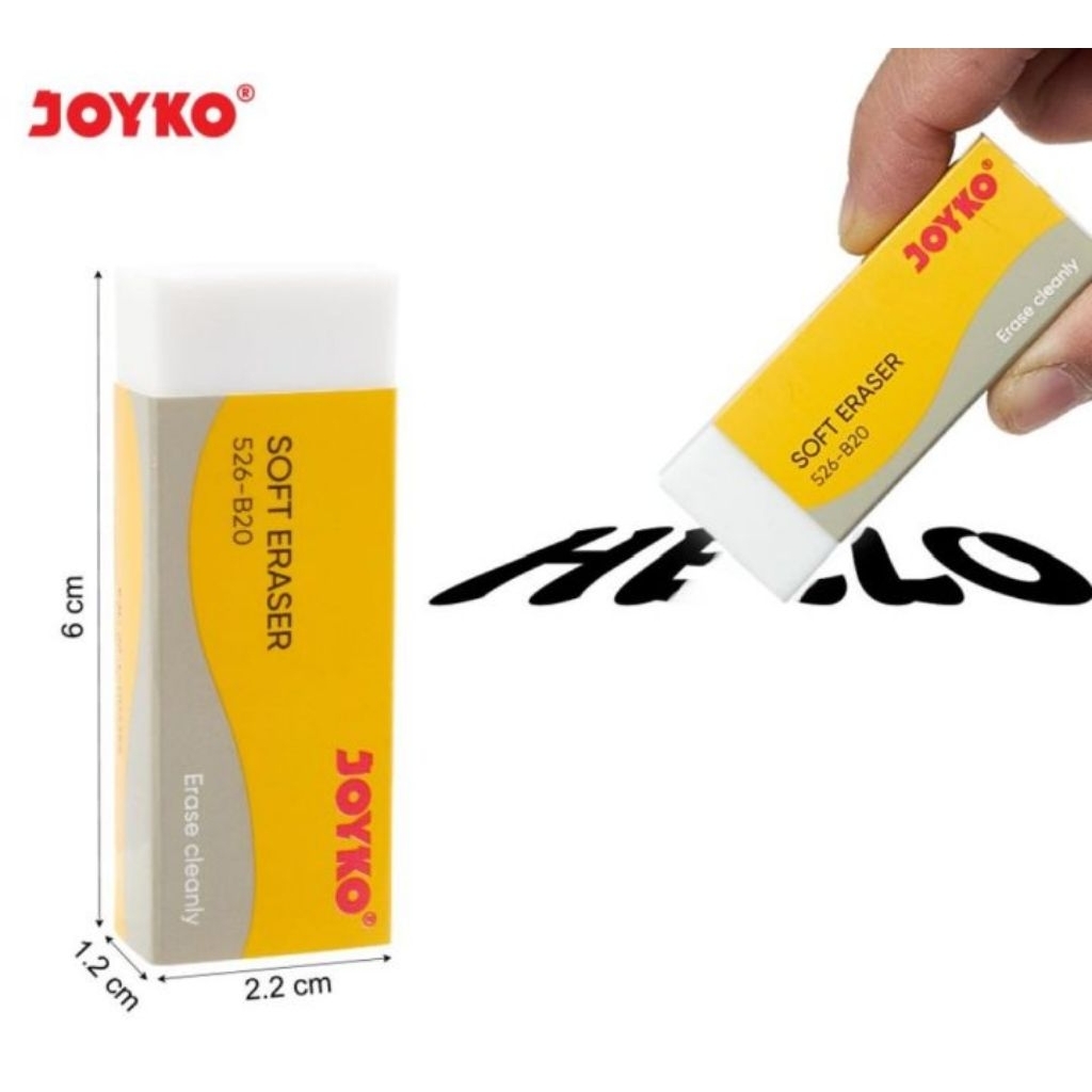 Penghapus Joyko Besar Hitam & Putih