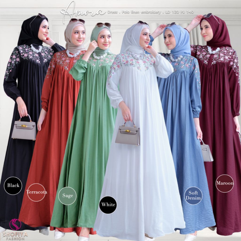 AMORA DRESS MAXI PREMIUM ORI SHOFIYA