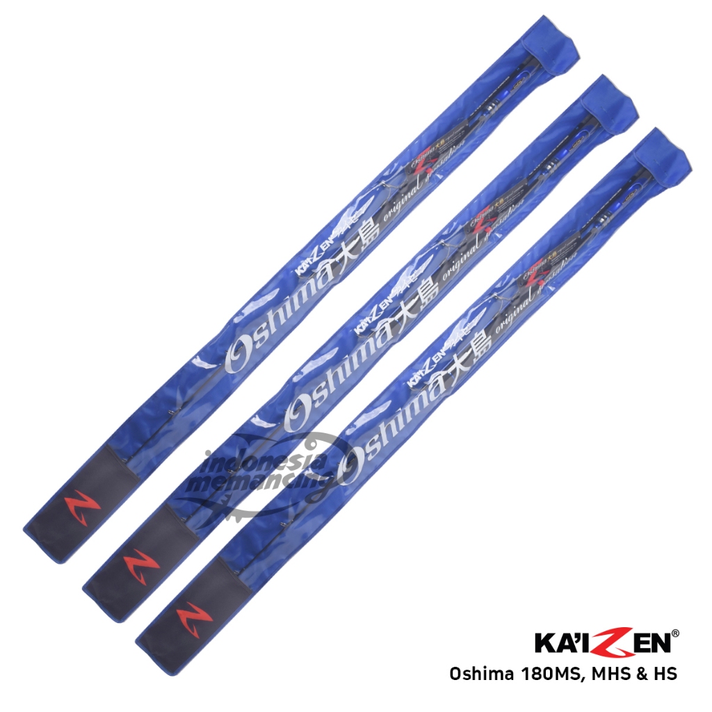 Joran Spinning KAIZEN OSHIMA 180 || Jigging Rod || Solid Carbon Tip Jigging Rod || 180MS PE 1-3 || 1