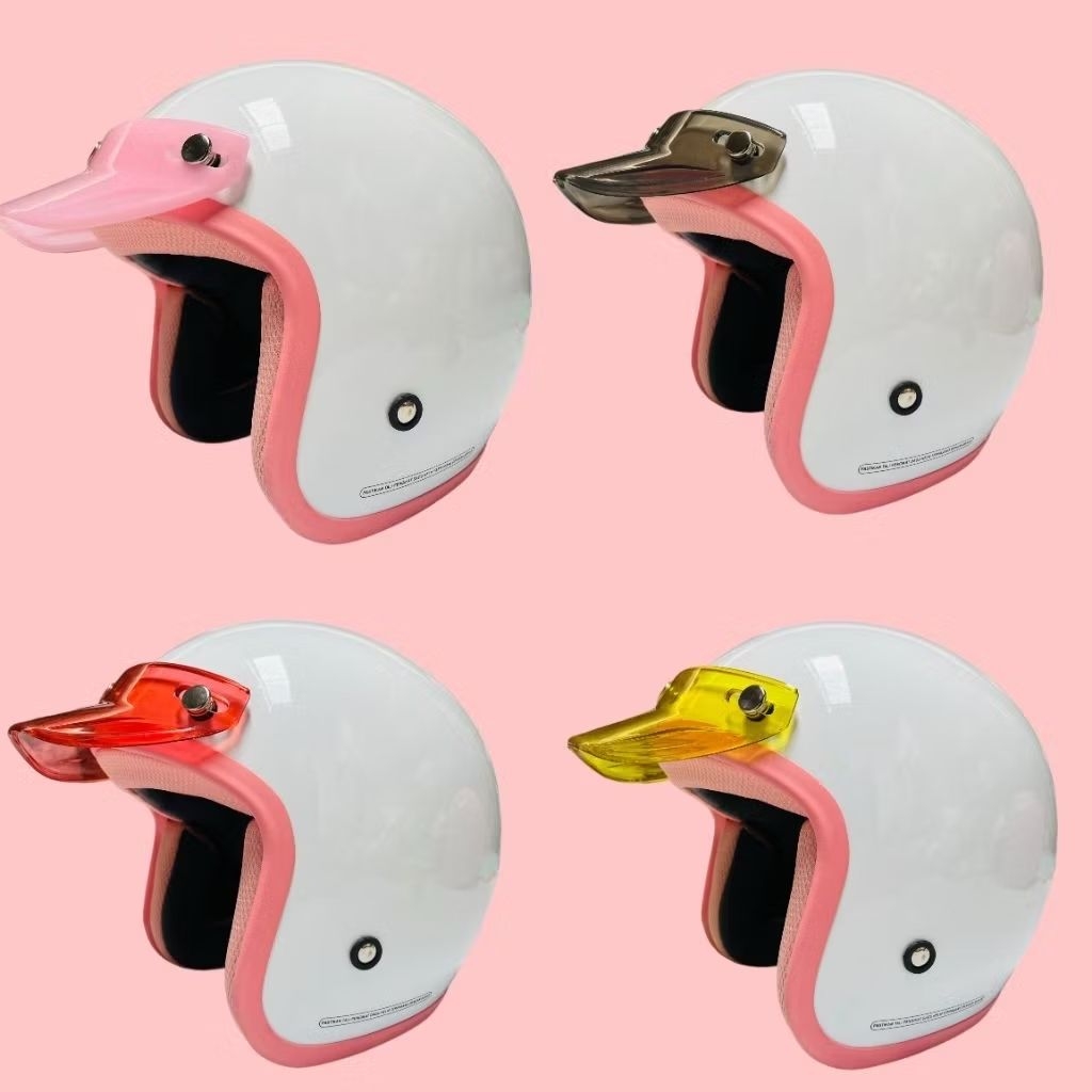 PUTIH PASTEL HELM BOGO WANITA DEWASA SNI TERBARU