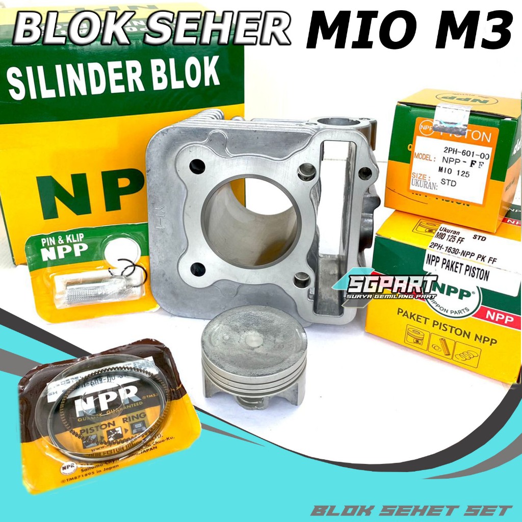 Blok Boring Seher SET MIO M3 SOUL GT 125 NPP