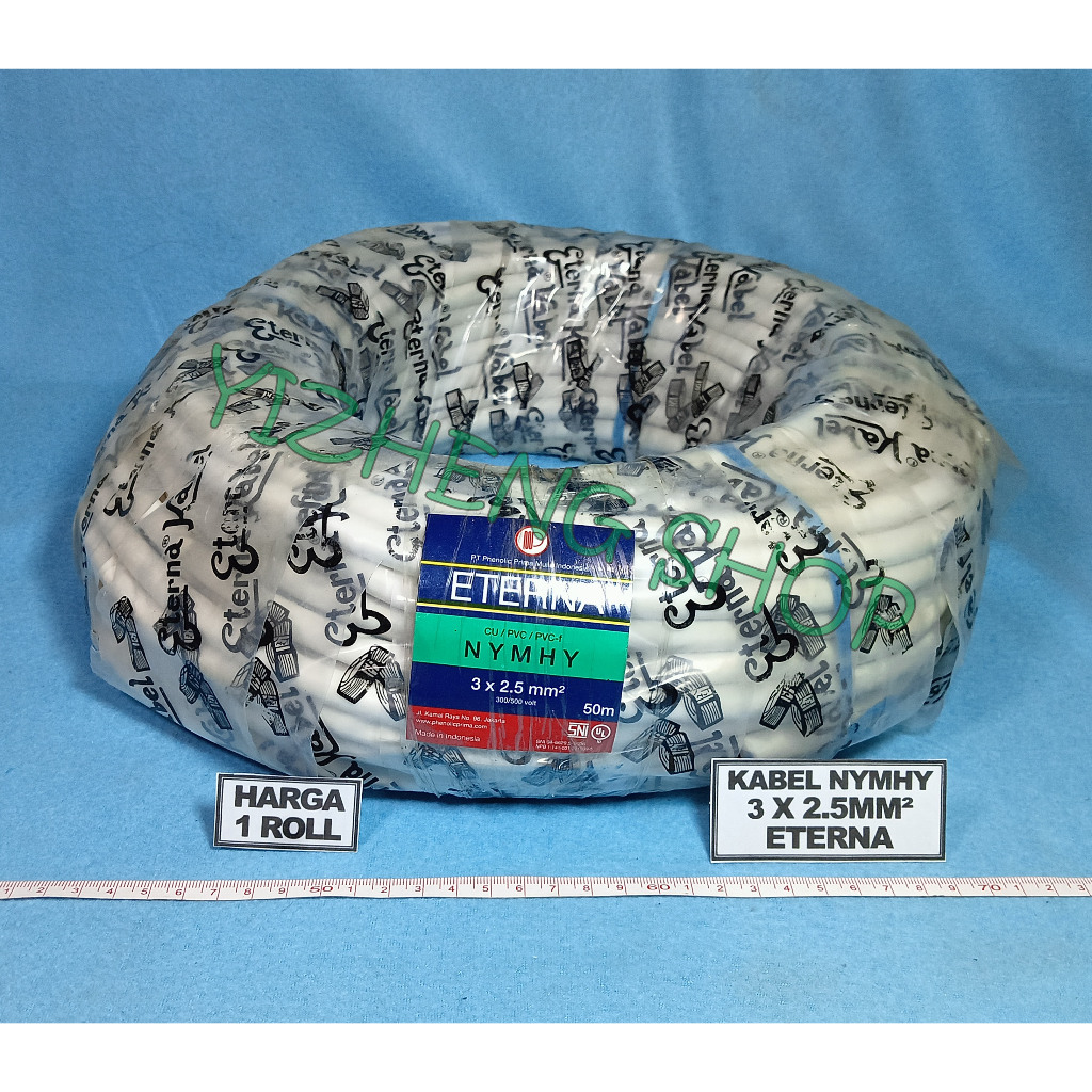 KABEL NYMHY (SERABUT) 3 X 2.5 ETERNA 1 ROLL 50 METER