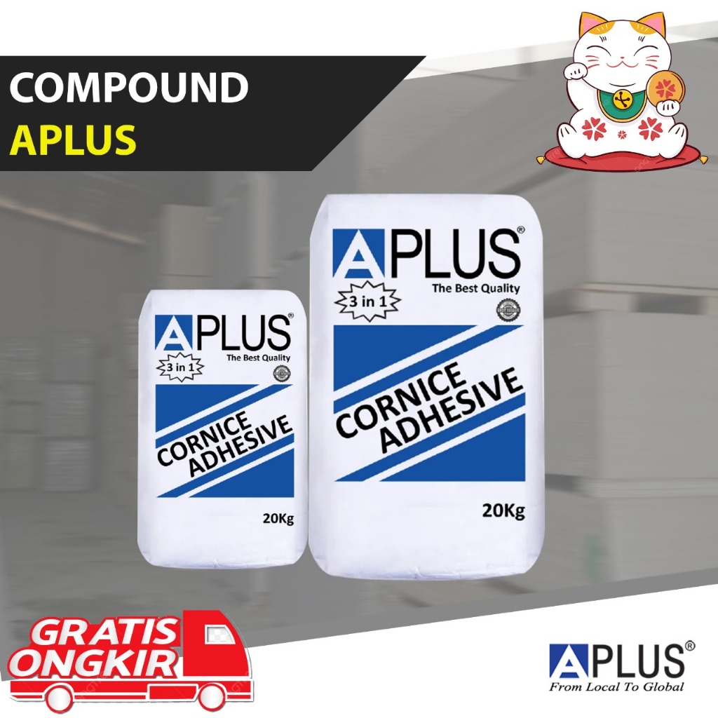 A Plus Compound 20kg Gypsum Plafon Kuat Rapi