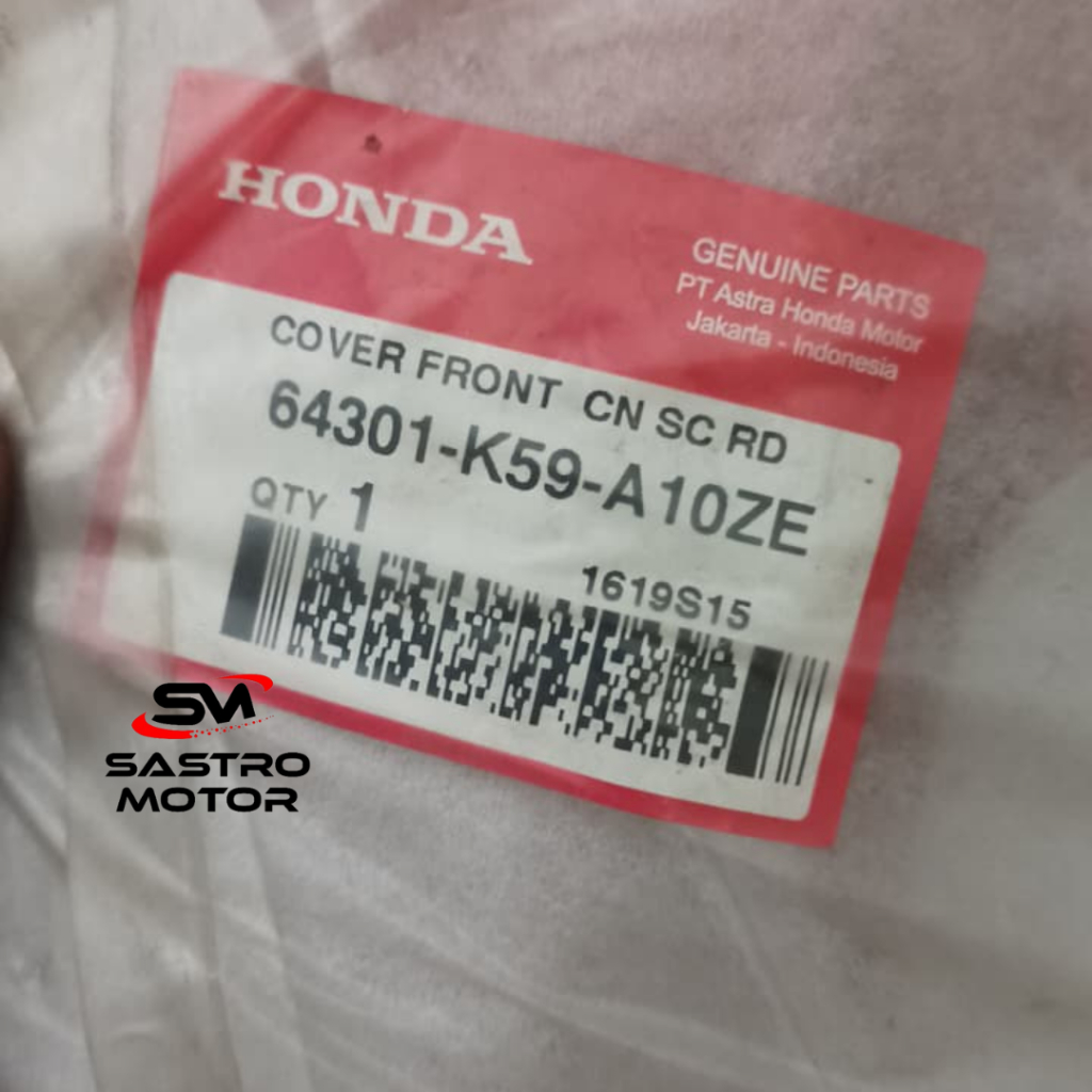 Tameng Depan Merah Maroon Honda Vario 150 eSP K59 64301K59A10ZE