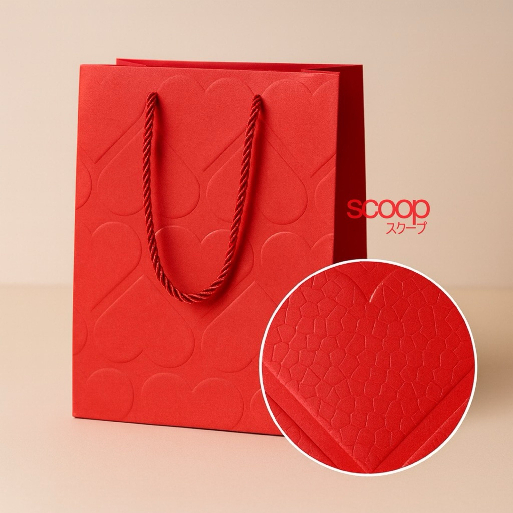 Scoop Kantong Kertas Paper Bag Tas Kado Valentine Embos Love 71300900