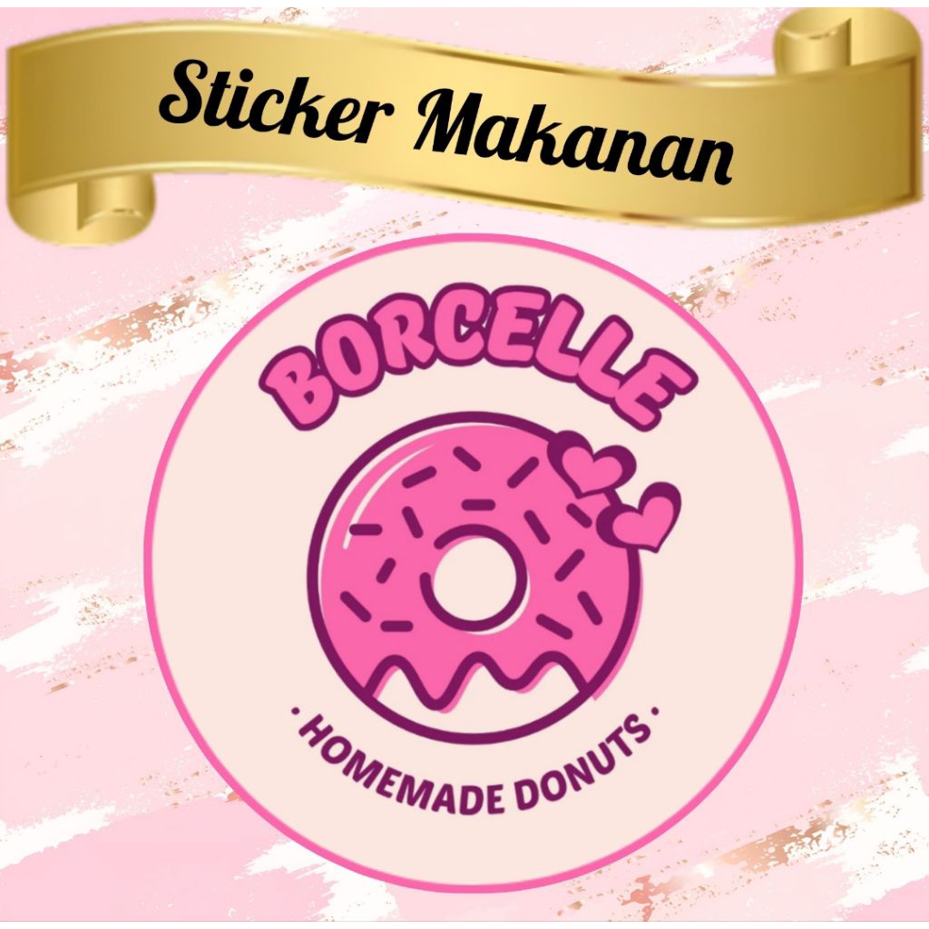 

STIKER PRODUK KEMASAN DONAT BERBAGAI VARIAN RASA BISA CUSTOM TULISAN