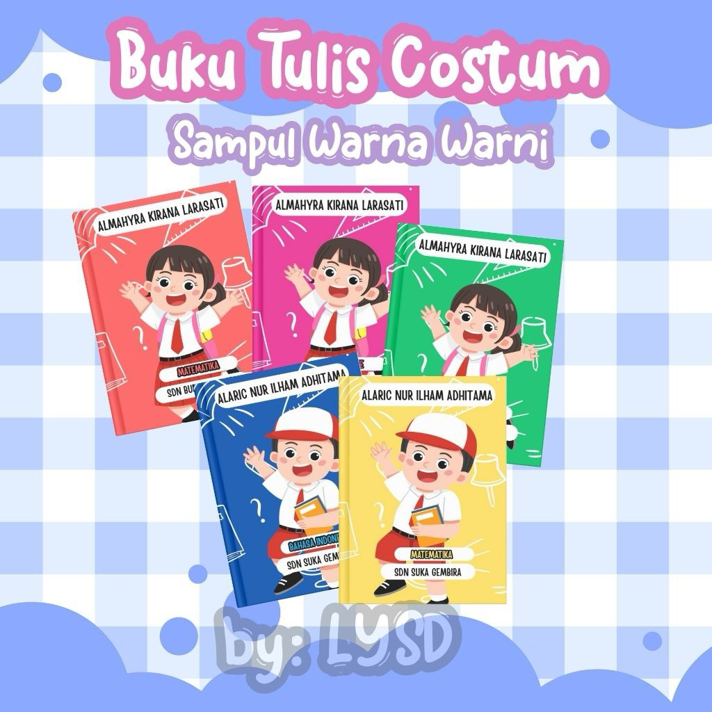 

Buku Tulis Custom Sampul Warna-Warni