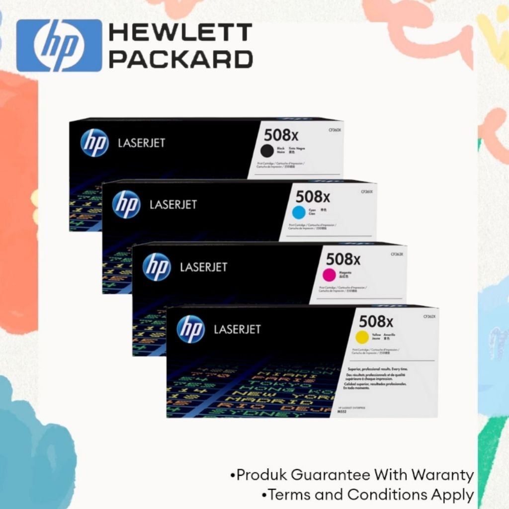 TONER HP LASERJET 508X BLACK & COLOR