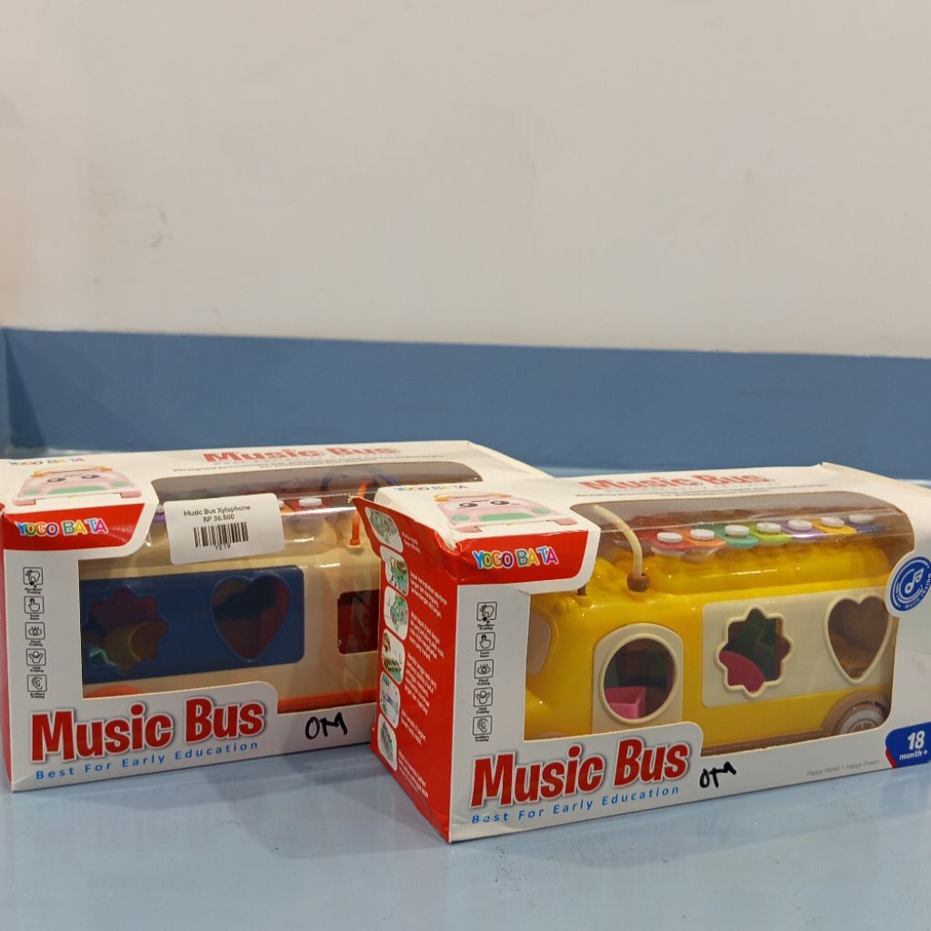 music bus xylophone mainan edukasi anak