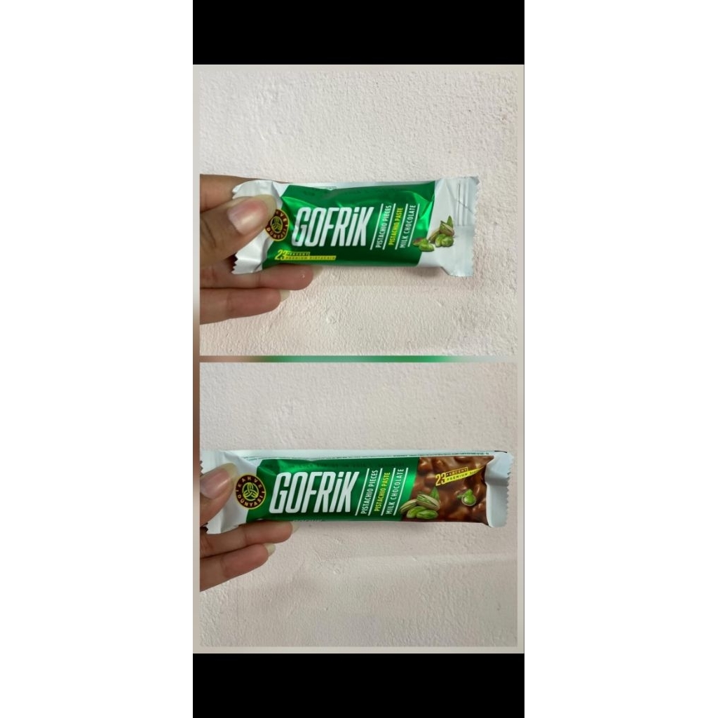 GOFRIK COKLAT PISTACHIO TURKY / WAFER COKLAT / CEMILAN TURKY