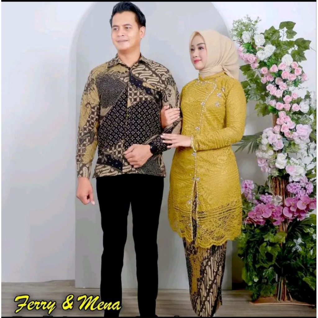 “Couple Batik & Kebaya Modern Terbaru – Set Pasangan Kondangan Elegan Premium”