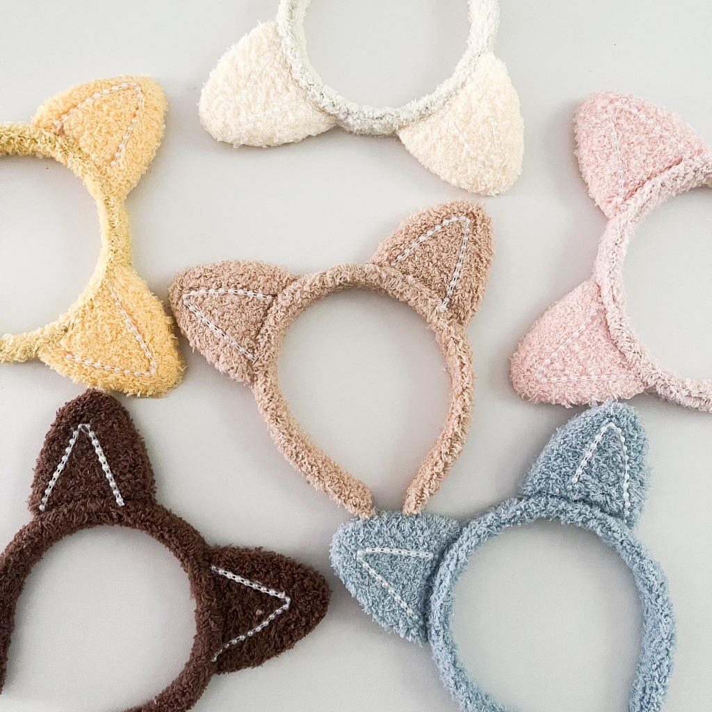 Bando Karakter Telinga Kucing Lucu Bandana Bando Anak Perempuan Dewasa