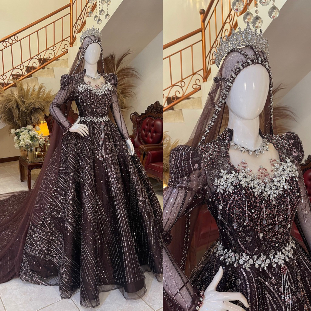 Gaun pengantin terbaru | Gaun pengantin wedding | Gaun pengantin mewah elegan | Gaun pengantin