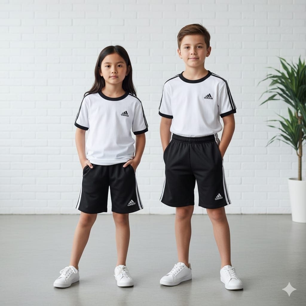 kaos setelan anak logo Piramida