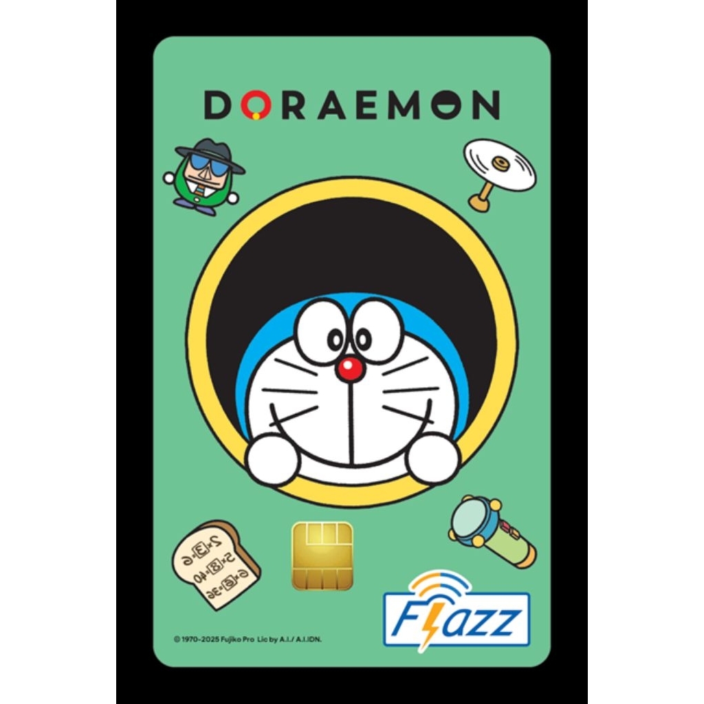 flazz gen 2 edisi Doraemon hijau