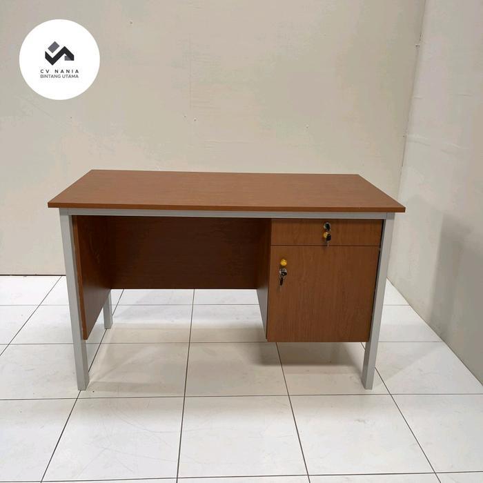 meja belajar meja guru sekolah bahan besi dan hpl