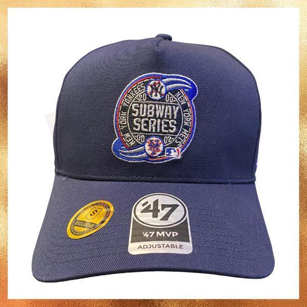 Topi 47 Brand MLB New York NY Yankees Subway Series Navy Baseball Dad Hat Original