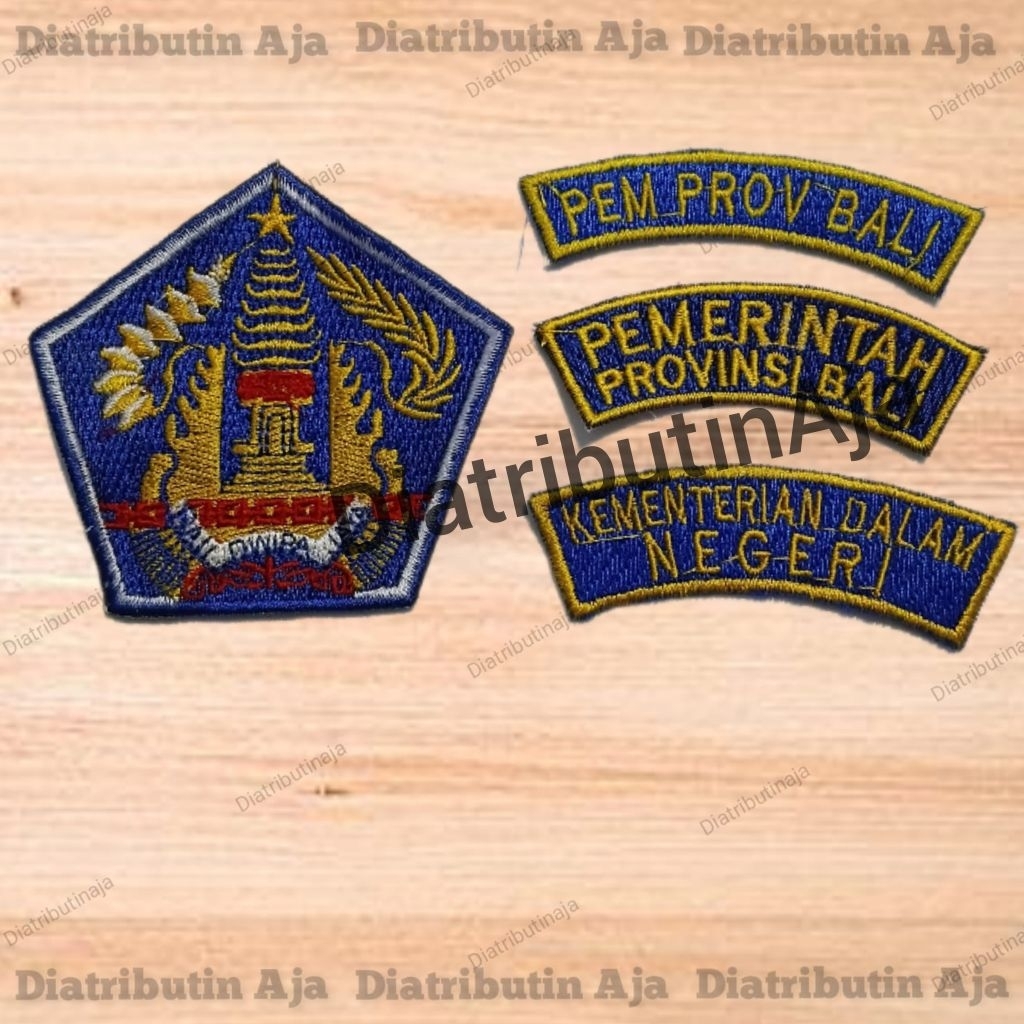 Perlengkapan Bordir PNS Logo Pemprov Bet ASN Lambang Pemerintah Provinsi Bali